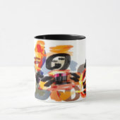 Mug Automne Coucher de soleil sur Scarecrow (Centre)