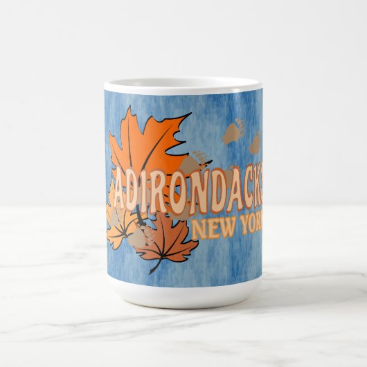 Mug Automne dans les Adirondacks avec les feuilles d'a (Centre)
