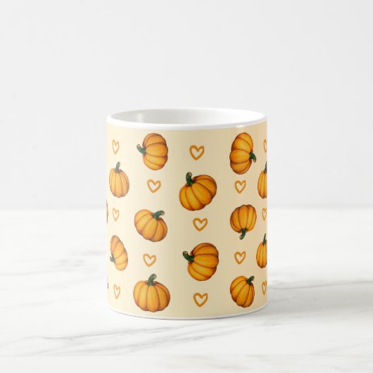 Mug Automne de saison automne Citrouille mignon Motif  (Centre)