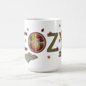 Mug Automne Design cosy avec Feuilles en chute (Centre)