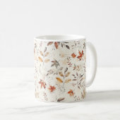 Mug Automne esthétique Jolie automne Feuilles Motif (Devant droit)