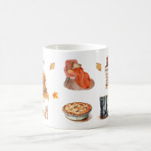 Mug Automne Favoris Aquarelle Vintage (Centre)
