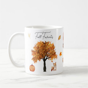 Mug Automne Favoris Aquarelle Vintage