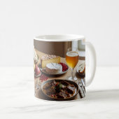 Mug Automne Fête avec Fromage et Bière (Devant droit)
