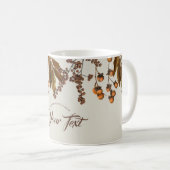 Mug Automne Feuillage Feuille Texte personnalisé (Devant droit)