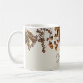 Mug Automne Feuillage Feuille Texte personnalisé (Gauche)