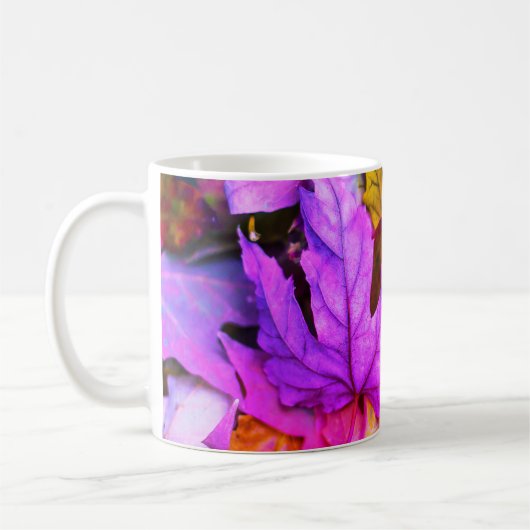 Mug automne feuille d'érable coloré automne nature (Gauche)
