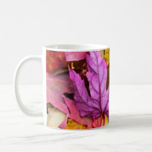 Mug automne feuille d'érable coloré automne nature (Gauche)