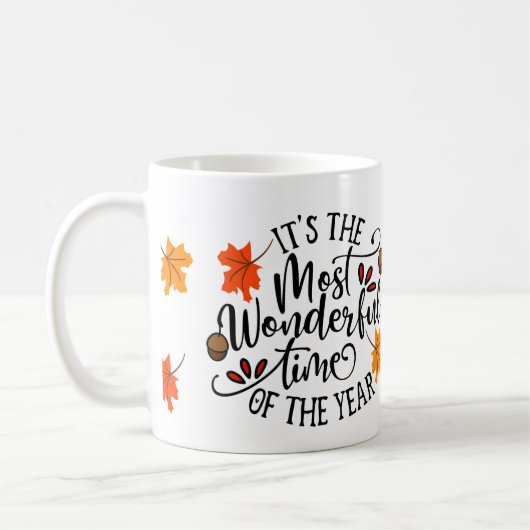 Mug Automne Feuilles 🍁 (Gauche)
