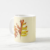 Mug Automne Feuilles Belle Aquarelle Art (Devant gauche)