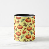 Mug Automne Feuilles D'Automne Et Citrouille Motif san (Centre)