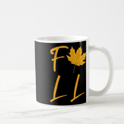 Mug Automne Feuilles décidues Automne Saison Colorful  (Droite)