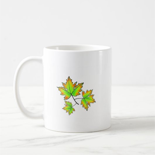Mug Automne Feuilles élégant automne botanique (Gauche)