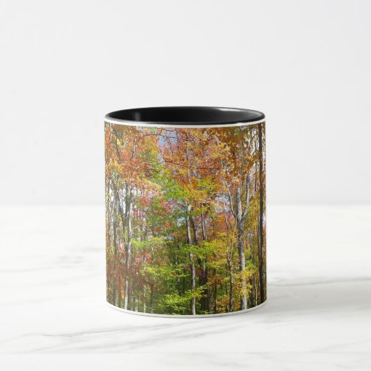 Mug Automne Forêt II Automne Paysage Photographie (Centre)