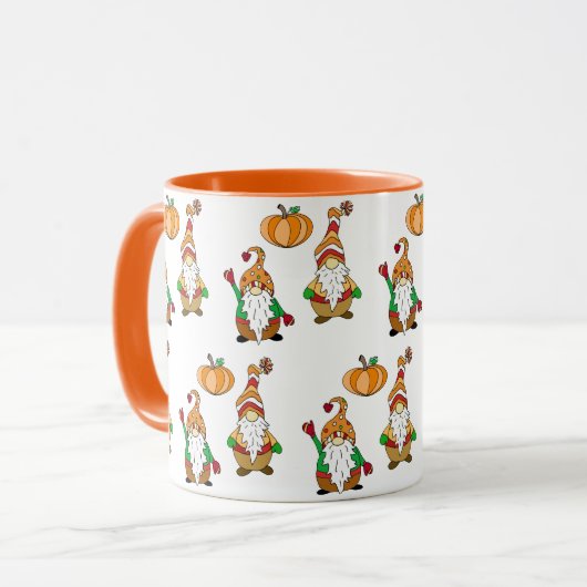 Mug Automne Gnome Automne Halloween saisonnier Hallowe (Devant gauche)
