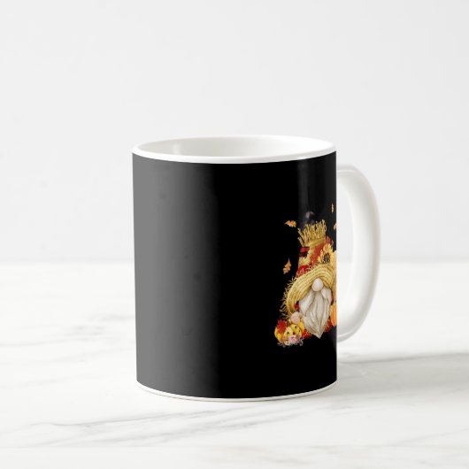 Mug Automne Gnome Scarecrow Gnome Automne Halloween Th (Devant droit)