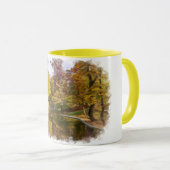 Mug Automne Jaune Réflexion du parc (Devant droit)