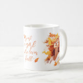 Mug Automne Juste Une Fille Qui Aime L'Aquarelle Autom (Devant droit)