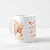 Mug Automne Juste Une Fille Qui Aime L'Aquarelle Autom (Devant gauche)