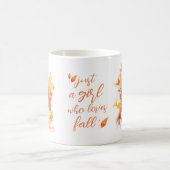 Mug Automne Juste Une Fille Qui Aime L'Aquarelle Autom (Centre)