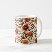 Mug Automne Moderne Automne Botanique Floral (Devant droit)