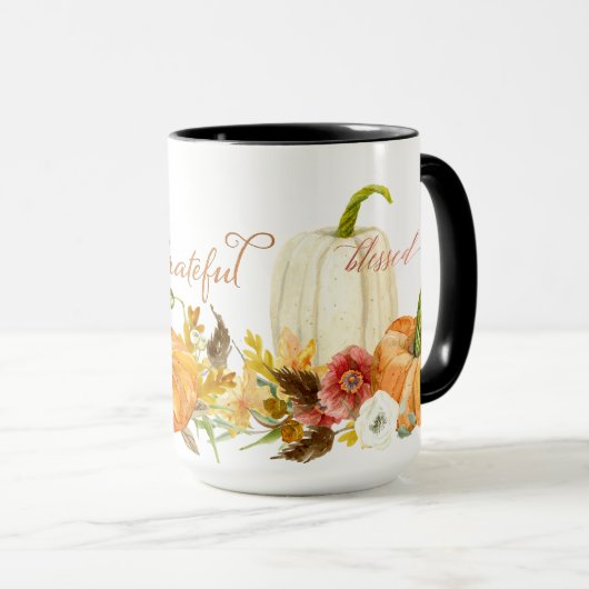 Mug Automne Moisson Automne Saison Décor Aquarelle (Devant droit)