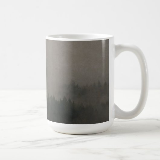 Mug Automne Moods Misty Forest Photo Art Nature Scène (Droite)