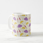 Mug Automne | Motif de parapluie coloré (Devant gauche)