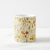 Mug Automne. Motif sans couture avec forêt, dos d'auto (Centre)