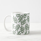 Mug Automne | Nature Vert Motif de feuillage de feuill (Gauche)