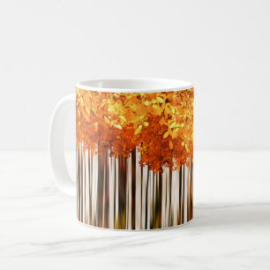 Mug automne oranger érable forêt automne bois d'automn