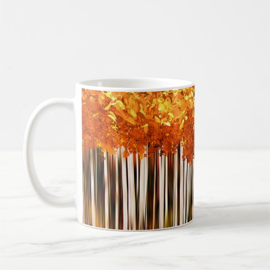 Mug automne oranger érable forêt automne bois d'automn (Gauche)