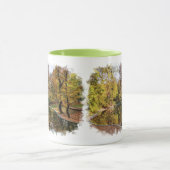 Mug Automne Parc Jaune arbres réflexion (Centre)
