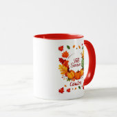 Mug Automne Personnalisé, Saison Citrouille Mug Au (Devant droit)