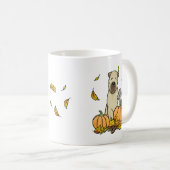 Mug Automne Roue Terrier (blé 1b2) Citrouille mignon (Devant droit)