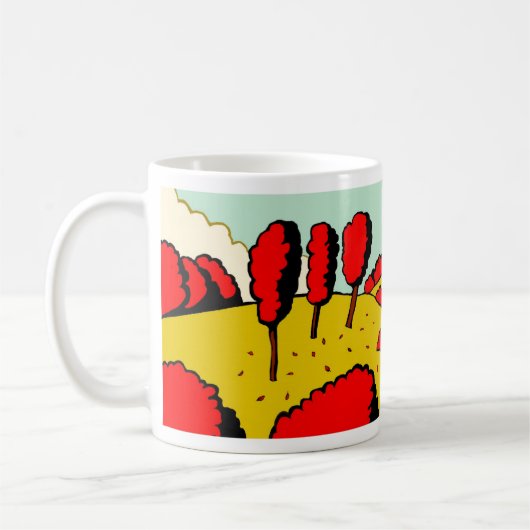 Mug Automne rouge (Gauche)