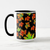 Mug Automne rouge orange feuille érable feuille (Gauche)