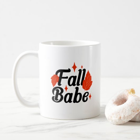 Mug Automne Stylish Automne Babe Imprimer (Avec donut)