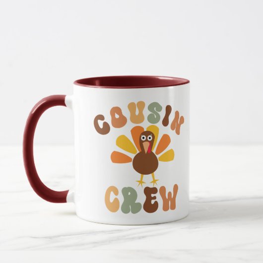 Mug Automne Thanksgiving Cousin Crew Fall Turkey Coffe (Gauche)