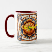 Mug Automne Thanksgiving Trendy Collection de citrouil (Gauche)