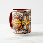Mug Automne Thanksgiving Trendy Collection de citrouil (Devant gauche)
