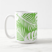 Mug automne tropical, motifs de feuilles d'été (Gauche)