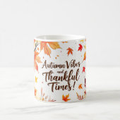 Mug Automne Vibes d'automne et des temps reconnaissant (Centre)