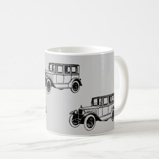 Mug Automobile classique de voiture ancienne (Devant droit)