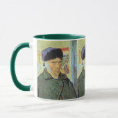 Mug Autoportrait, bandaged Ear par Vincent van Gogh (Gauche)