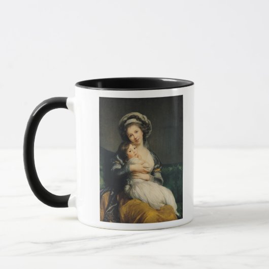 Mug Autoportrait dans un turban avec son enfant, 1786 (Gauche)