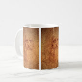 Mug Autoportrait de Léonard de Vinci, Art Renaissance (Devant gauche)