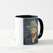 Mug Autoportrait de Vincent van Gogh | avec le chapeau (Devant droit)