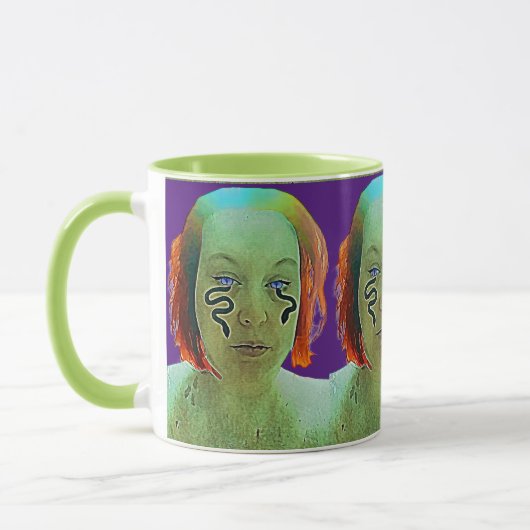 Mug Autoportrait d'une femme serpent (Gauche)