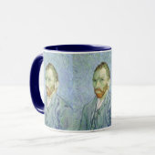 Mug Autoportrait en bleu par Vincent van Gogh (Devant gauche)